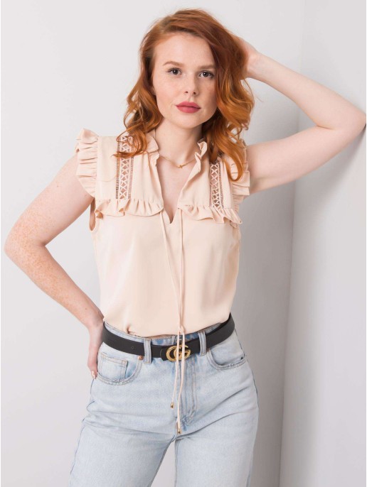 Bluzka-TW-BZ-BP-H642.24-jasny beżowy Bluzka-TW-BZ-BP-H642.24-jasny beżowy