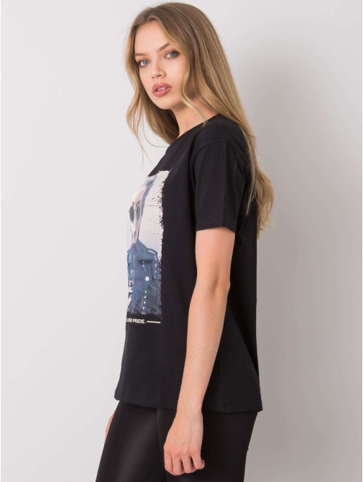 T-shirt-HB-TS-3053.69P-czarny T-shirt-HB-TS-3053.69P-czarny