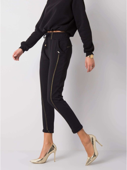 Spodnie dresowe-RV-DR-6039.13-czarny Spodnie dresowe-RV-DR-6039.13-czarny