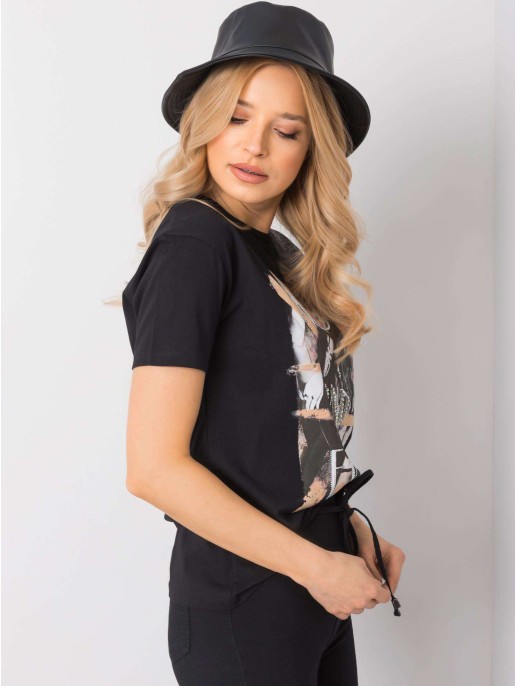 T-shirt-HB-TS-3033.09P-czarny T-shirt-HB-TS-3033.09P-czarny