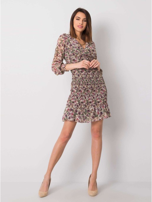 Sukienka-328-SK-50024.53-jasny beżowy Sukienka-328-SK-50024.53-jasny beżowy