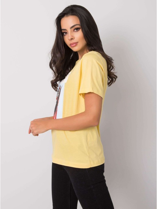 T-shirt-PM-TS-SS21TX64.32-żółty T-shirt-PM-TS-SS21TX64.32-żółty