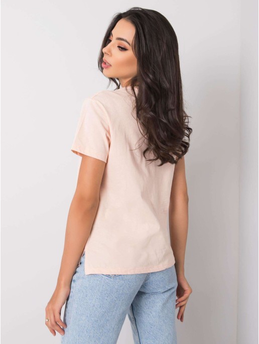T-shirt-PM-TS-SS21CA66.05-łososiowy T-shirt-PM-TS-SS21CA66.05-łososiowy