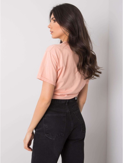 T-shirt-PM-TS-SS21CA59.01P-łososiowy T-shirt-PM-TS-SS21CA59.01P-łososiowy