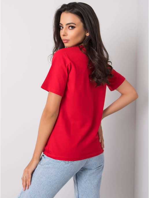 T-shirt-PM-TS-SS21TX20.85P-czerwony T-shirt-PM-TS-SS21TX20.85P-czerwony