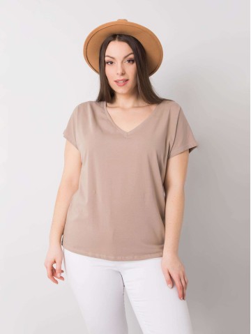 T-shirt-RV-TS-6305.22P-ciemny bezowy 2