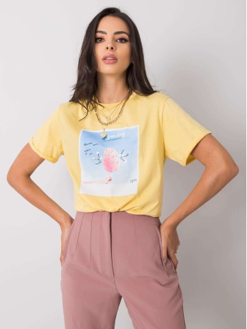 T-shirt-PM-TS-SS21CA59.01P-żółty 2