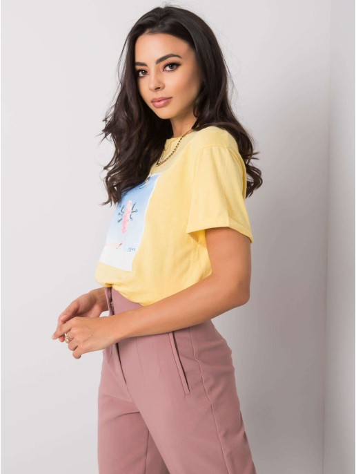 T-shirt-PM-TS-SS21CA59.01P-żółty T-shirt-PM-TS-SS21CA59.01P-żółty