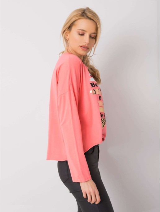 Bluzka-DHJ-BZ-21103.06P-koralowy Bluzka-DHJ-BZ-21103.06P-koralowy