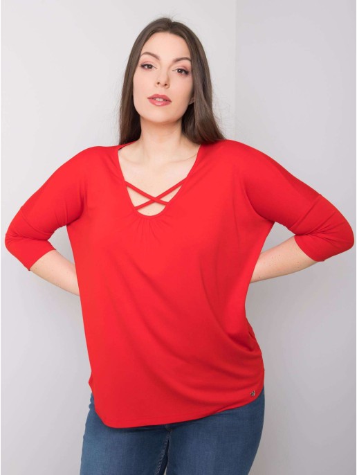 Bluzka-RV-BZ-6329.43P-czerwony Bluzka-RV-BZ-6329.43P-czerwony