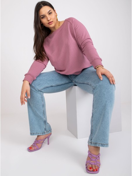 Bluza-RV-BL-6326.02X-ciemny różowy