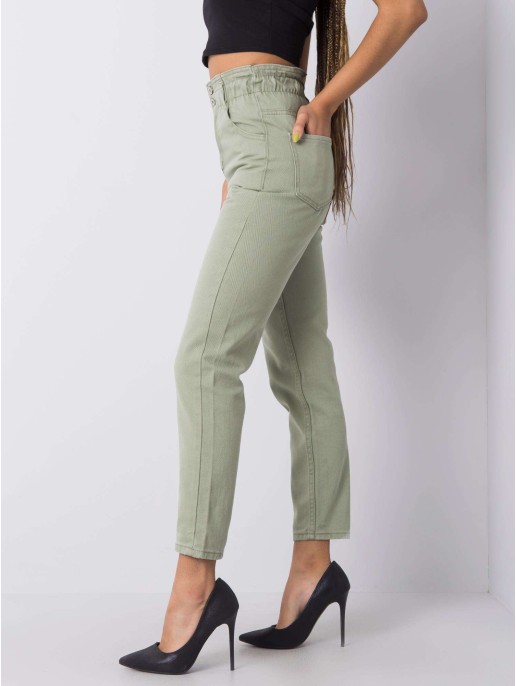 Spodnie jeans-336-SP-2156.33P-pistacjowy Spodnie jeans-336-SP-2156.33P-pistacjowy