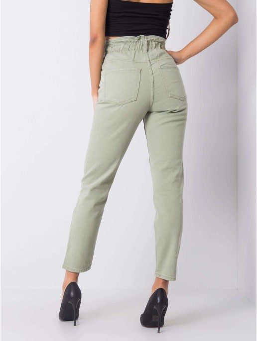 Spodnie jeans-336-SP-2156.33P-pistacjowy Spodnie jeans-336-SP-2156.33P-pistacjowy