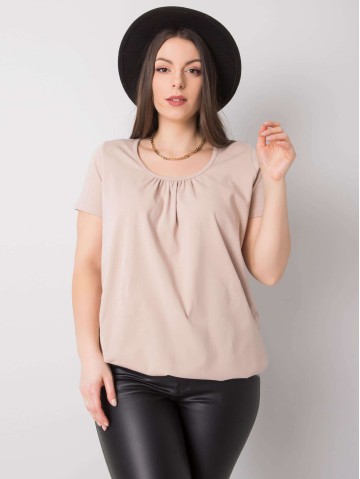 T-shirt-RV-TS-6320.85P-beżowy 2