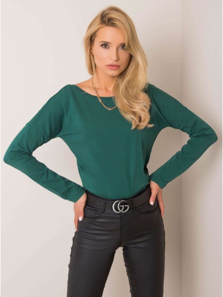 Bluzka-RV-BZ-5890.10-ciemny zielony