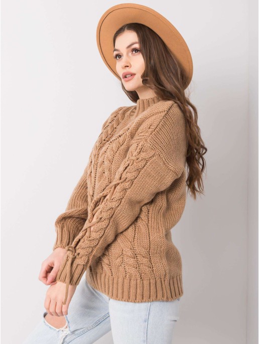 Sweter-CA-SW-3733.74-camelowy Sweter-CA-SW-3733.74-camelowy