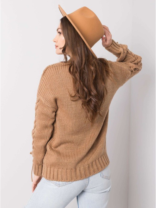 Sweter-CA-SW-3733.74-camelowy Sweter-CA-SW-3733.74-camelowy