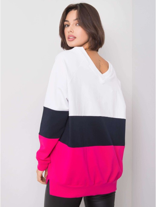 Džemperis-RV-BL-5972.07-biało-rožinis Džemperis-RV-BL-5972.07-biało-rožinis
