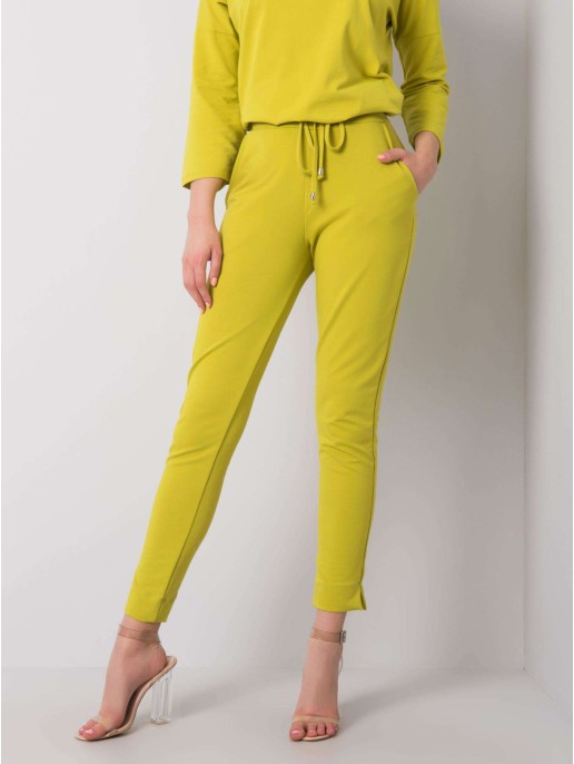 Spodnie dresowe-RV-DR-5222.59-limonkowy Spodnie dresowe-RV-DR-5222.59-limonkowy