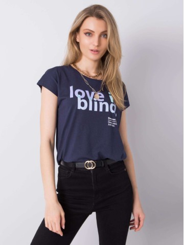 T-shirt-D1552Z02042A-granatowy 2