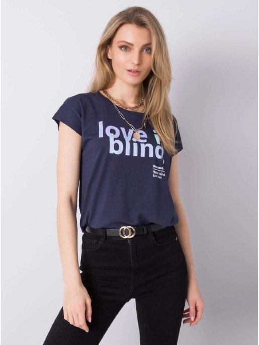 Marškinėliai-D1552Z02042A-tamsiai mėlyni Marškinėliai-D1552Z02042A-tamsiai mėlyni