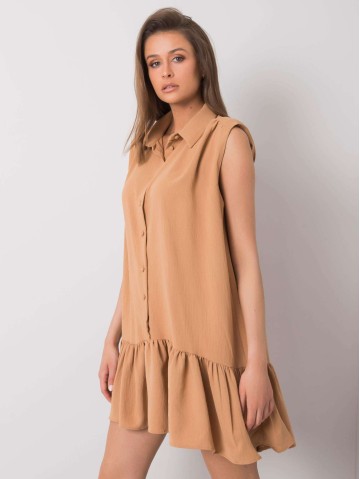 Sukienka-341-SK-5183.09-camelowy 2