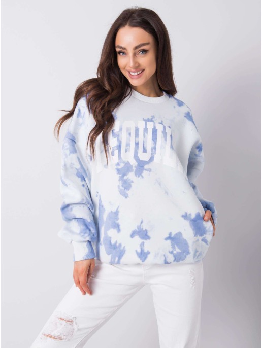 Džemperis-DS-BL-1118.60-biało-mėlynas Džemperis-DS-BL-1118.60-biało-mėlynas