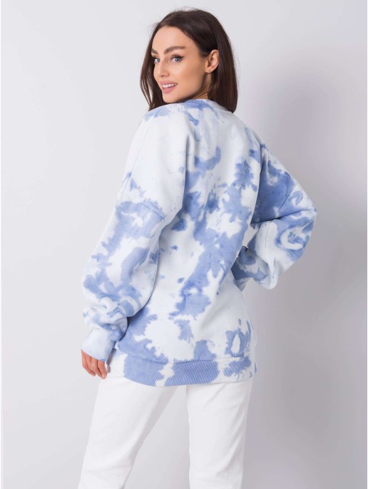 Džemperis-DS-BL-1118.60-biało-mėlynas Džemperis-DS-BL-1118.60-biało-mėlynas