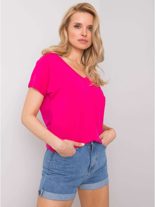 T-shirt-RV-TS-4832.40P-fuksjowy T-shirt-RV-TS-4832.40P-fuksjowy