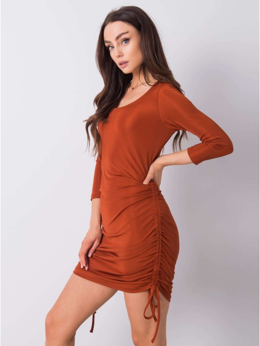 Sukienka-TW-SK-BL-003.91-ciemny pomarańczowy Sukienka-TW-SK-BL-003.91-ciemny pomarańczowy