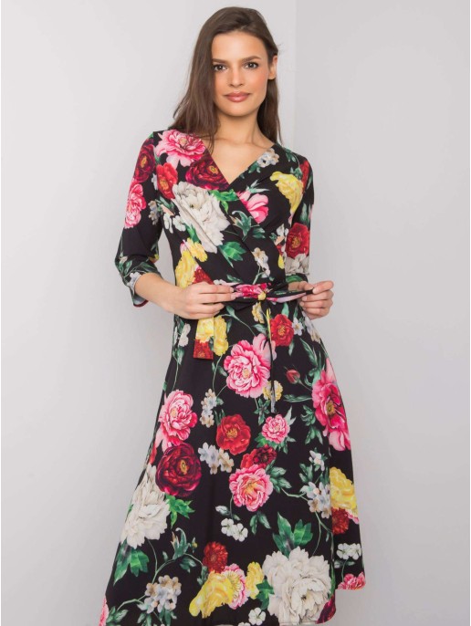 Sukienka-LK-SK-508125.43P-czarno-czerwony Sukienka-LK-SK-508125.43P-czarno-czerwony