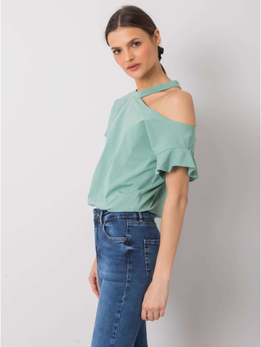 Bluzka-FA-BZ-6946.93P-pistacjowy Bluzka-FA-BZ-6946.93P-pistacjowy