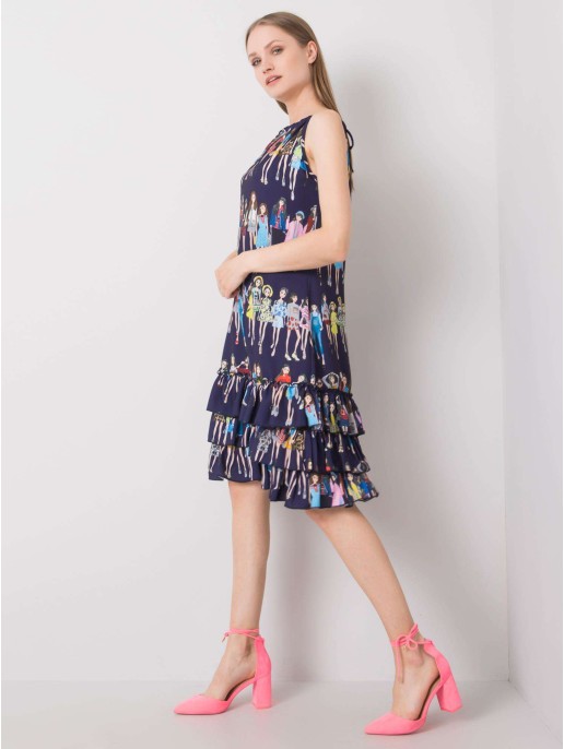 Sukienka-CHA-SK-0834.90P-granatowy Sukienka-CHA-SK-0834.90P-granatowy