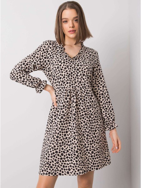 Sukienka-WN-SK-R817.66-jasny beżowy