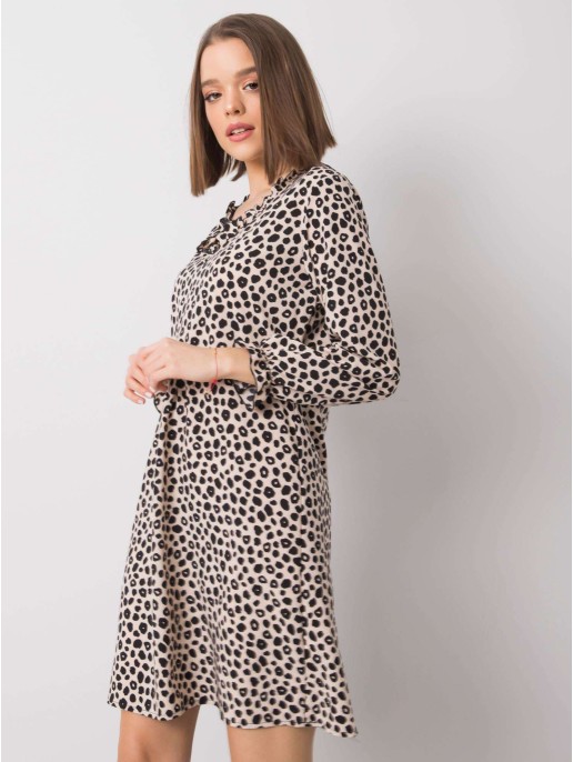 Sukienka-WN-SK-R817.66-jasny beżowy Sukienka-WN-SK-R817.66-jasny beżowy