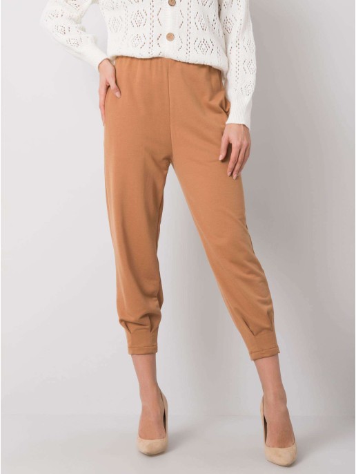 Spodnie dresowe-217-DR-25676.78P-camelowy Spodnie dresowe-217-DR-25676.78P-camelowy