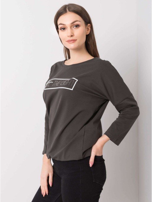 Palaidinė-RV-BZ-6222.18-tamsiai khaki Palaidinė-RV-BZ-6222.18-tamsiai khaki