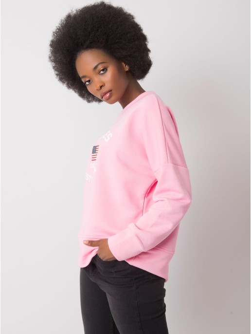 Bluza-RV-BL-6670.14-różowy Bluza-RV-BL-6670.14-różowy