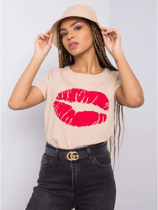 T-shirt-TW-TS-BL-001.99-beżowy T-shirt-TW-TS-BL-001.99-beżowy