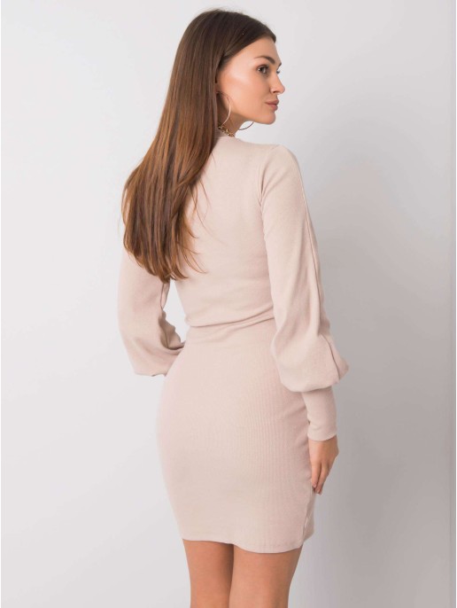 Sukienka-RV-SK-5960.07-beżowy Sukienka-RV-SK-5960.07-beżowy