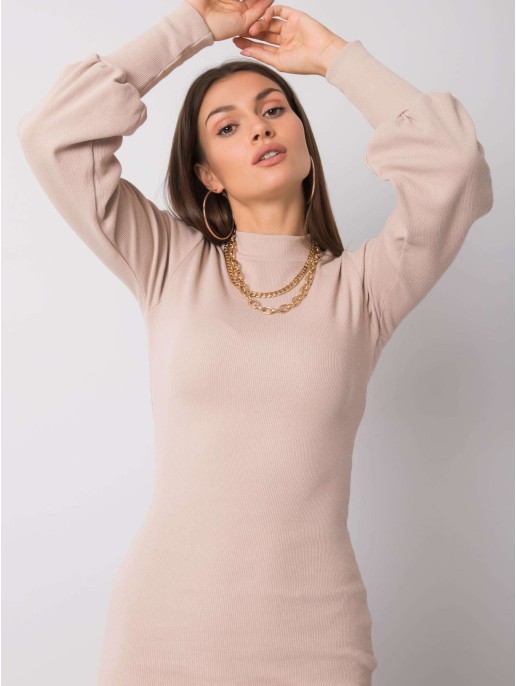 Sukienka-RV-SK-5960.07-beżowy Sukienka-RV-SK-5960.07-beżowy