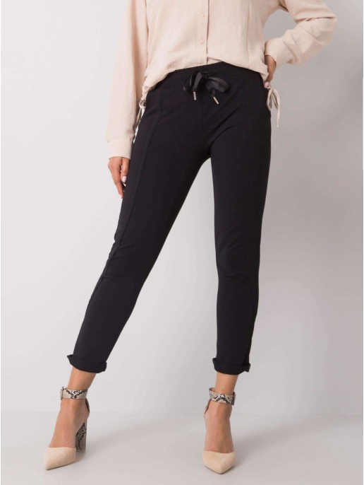 Spodnie dresowe-RV-DR-6437.18-czarny Spodnie dresowe-RV-DR-6437.18-czarny