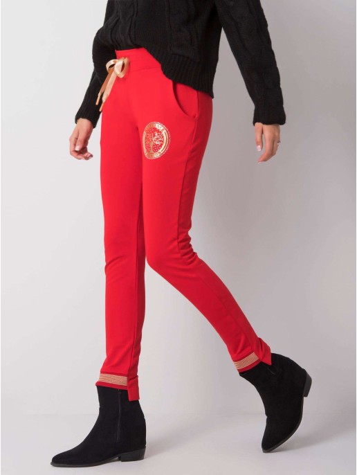Spodnie dresowe-RV-DR-5774.67-czerwony Spodnie dresowe-RV-DR-5774.67-czerwony