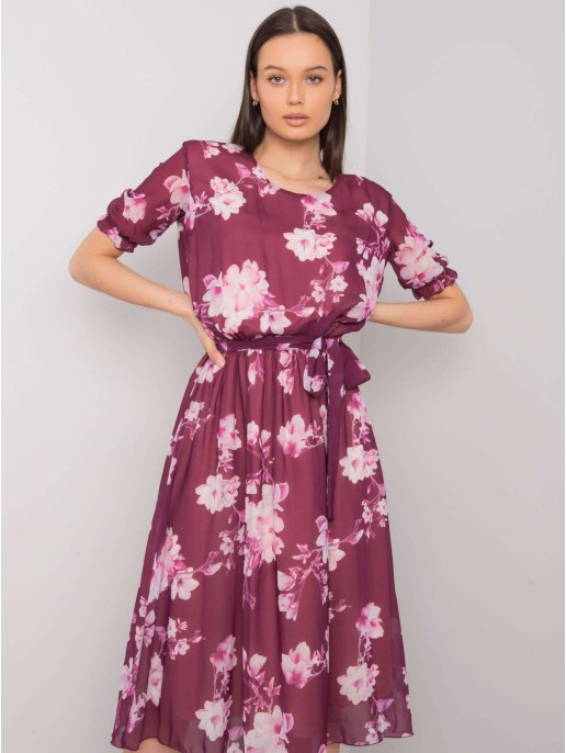 Sukienka-LK-SK-507659.02P-ciemny fioletowy Sukienka-LK-SK-507659.02P-ciemny fioletowy