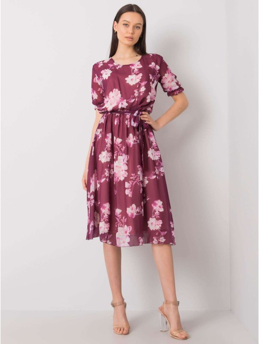 Sukienka-LK-SK-507659.02P-ciemny fioletowy Sukienka-LK-SK-507659.02P-ciemny fioletowy