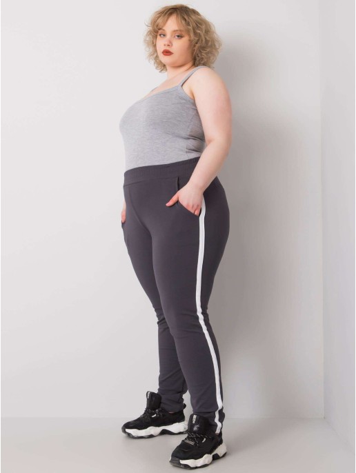 Spodnie dresowe-RV-DR-6643.95-grafitowy