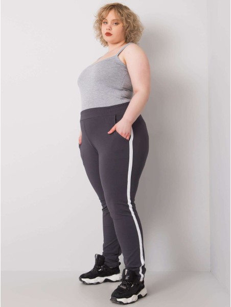 Spodnie dresowe-RV-DR-6643.95-grafitowy