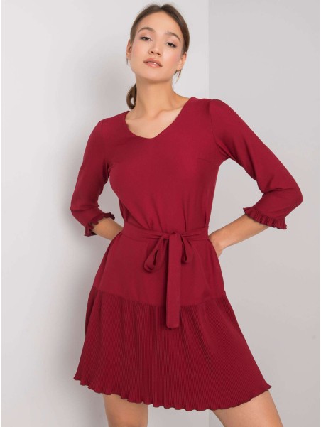 Sukienka-LK-SK-507733.80P-bordowy