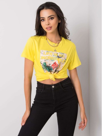 T-shirt-PM-TS-SS21TX58.12-żółty 2