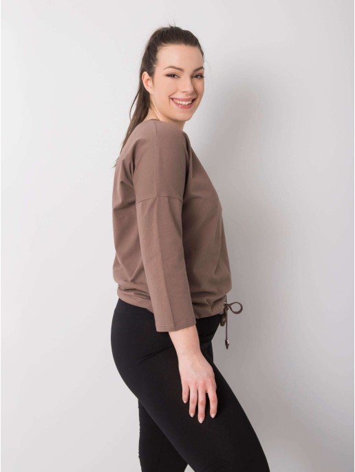 Bluzka-RV-BZ-6294.06P-brązowy Bluzka-RV-BZ-6294.06P-brązowy